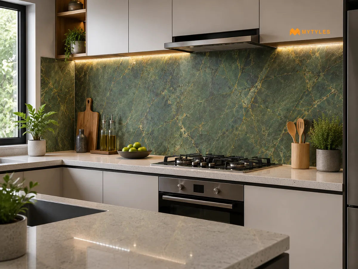 Verde Borgogna Marble Tile